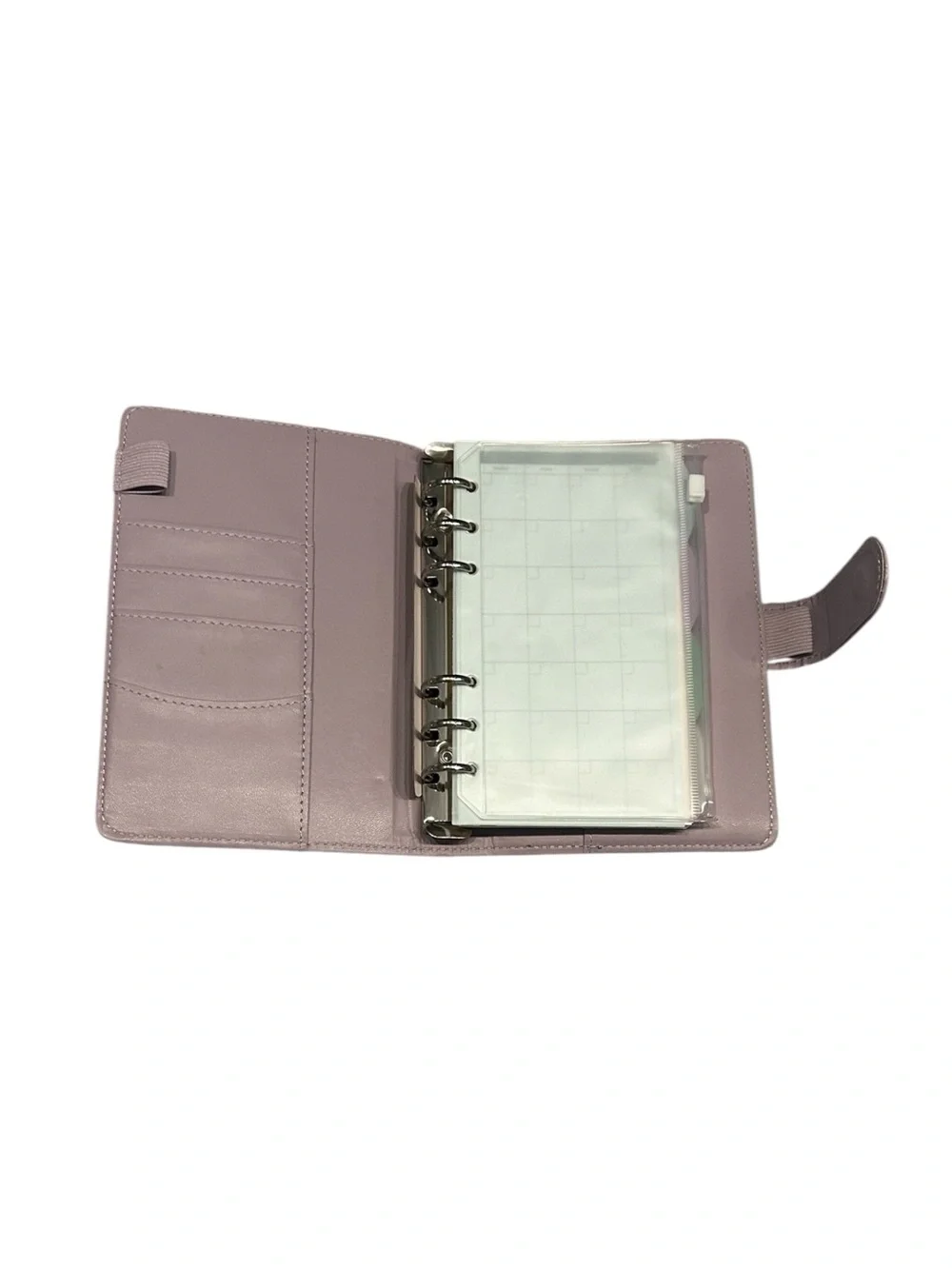 NWT Lavender A6 PU Leather 6-Ring Budget Binder Planner Bundle & Accessories